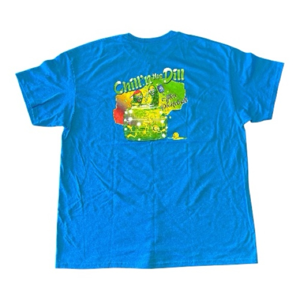 Chillin' in the Dill Graphic Tee - Bright Blue